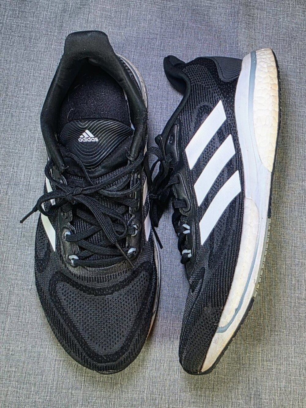 Adidas Supernova+ W Black White Running Shoes Women's Size 6.5 With Box